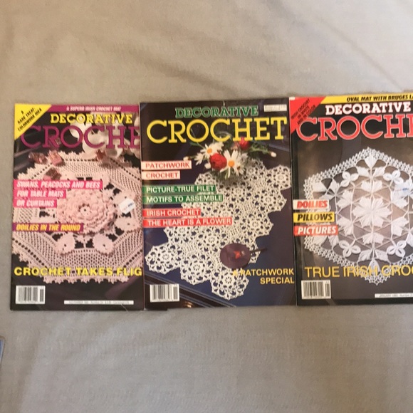 Decorative Crochet Magazine Lot Back Issues Thread Work Instruction - Picture 3 of 4